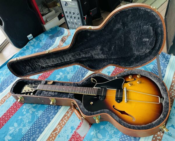 Guitare électrique Gibson 1959 ES-225TD Vintage Burst n°A06848 (2014, Memphis, USA), étui Gibson (plastique Memphis), réglée chez le luthier Amal (06.12.24) – Image 8