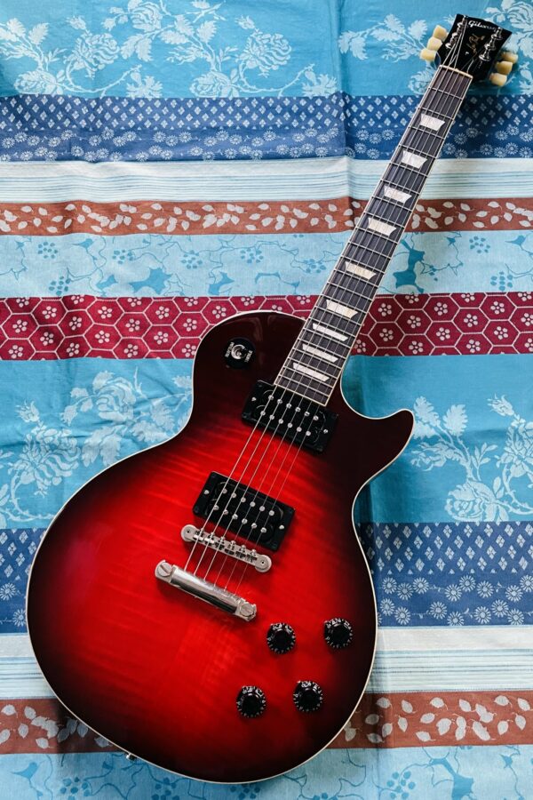 Guitare électrique Gibson Les Paul Slash Vermillion Burst n°212310149 (2021, USA), étui Certificat, sangle