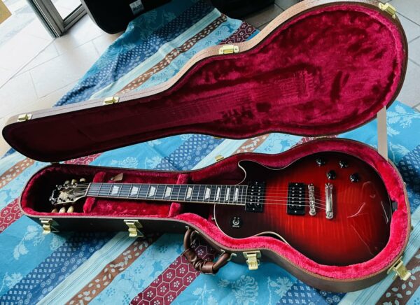 Guitare électrique Gibson Les Paul Slash Vermillion Burst n°212310149 (2021, USA), étui Certificat, sangle – Image 11