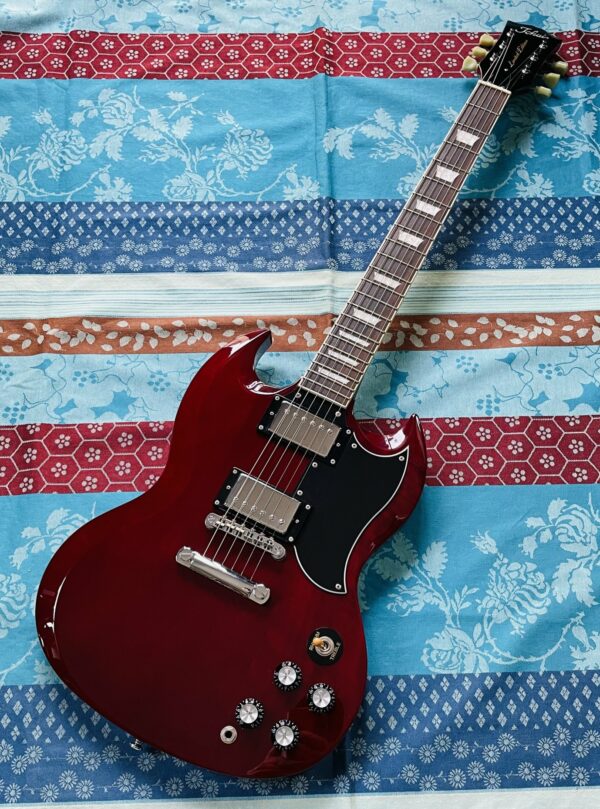 Guitare électrique Tokai SG 58 Cherry Limited Edition n°160000636 (2016, China), housse Paul Beuscher, réglée luthier AMAL (06.12.24)