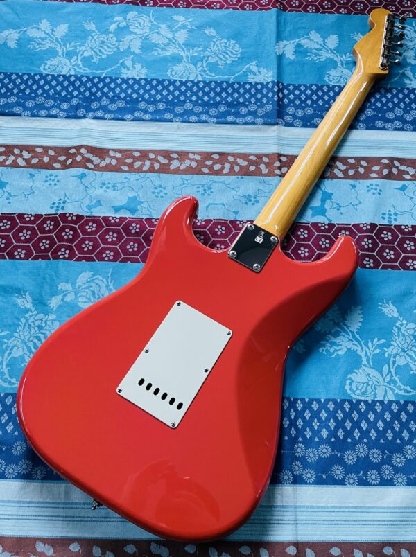 Guitare électrique Fender Stratocaster Reissue ST-62 65 Fiesta Red n°JD15018188 (2015, Japan), sangle, étui Ashton – Image 6