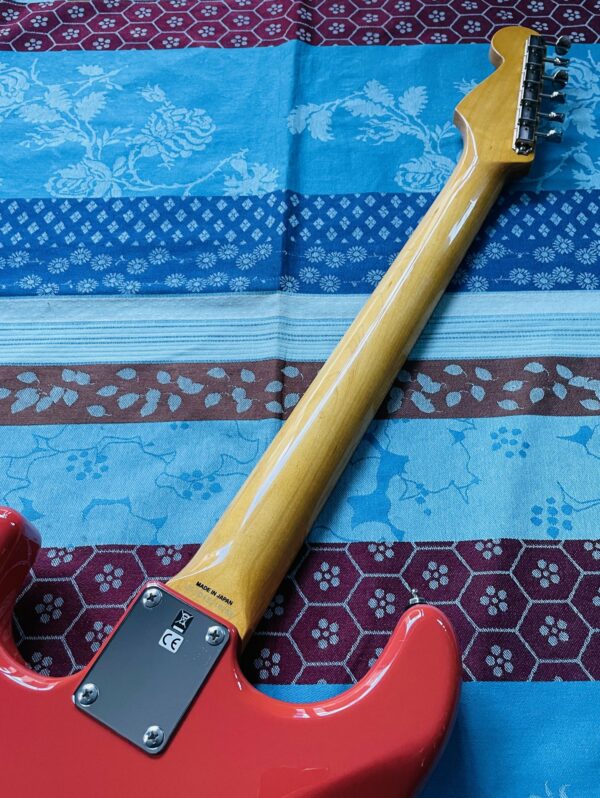 Guitare électrique Fender Stratocaster Reissue ST-62 65 Fiesta Red n°JD15018188 (2015, Japan), sangle, étui Ashton – Image 8