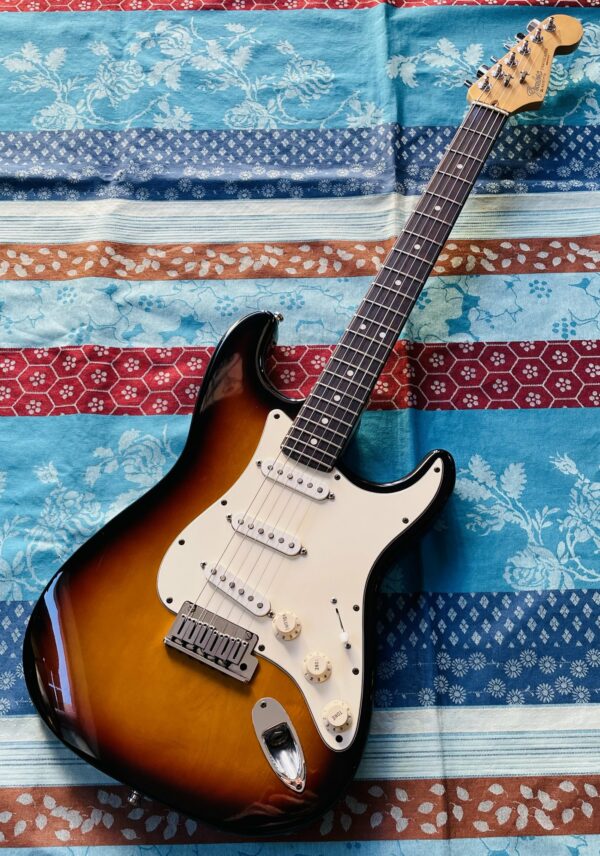 Guitare électrique Fender Stratocaster n°N105710 (1991, USA), micros MS Tornade Strat 60’s, Sélecteur et système Free Way Blade, pontets neufs, réglage luthier Amal (2025), micros d’origine