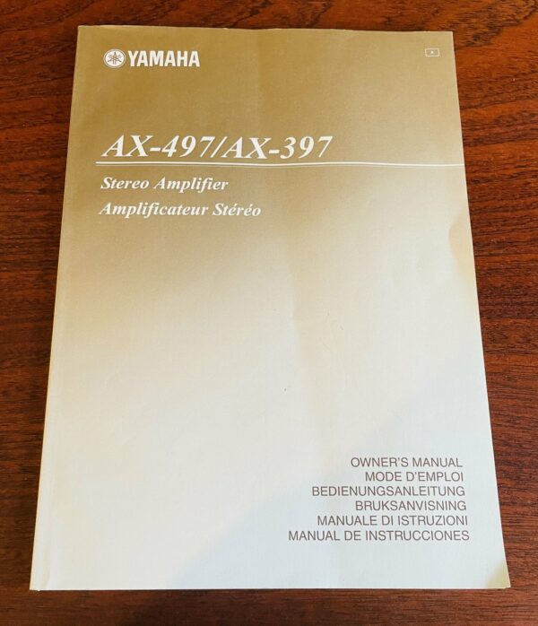 Ampli hifi Yamaha AX-397 n°4127636VX, notice – Image 6